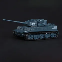 RTR 1/72 RC Tank Tiger Battle Tank Turret 360°Rotation Mini Toy Shooting Sound Painted Assembled Model TH24001