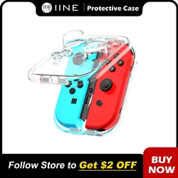 IINE-funda de almacenamiento transparente para Nintendo Switch, Mini PC, Joy-Con, sin pulsera