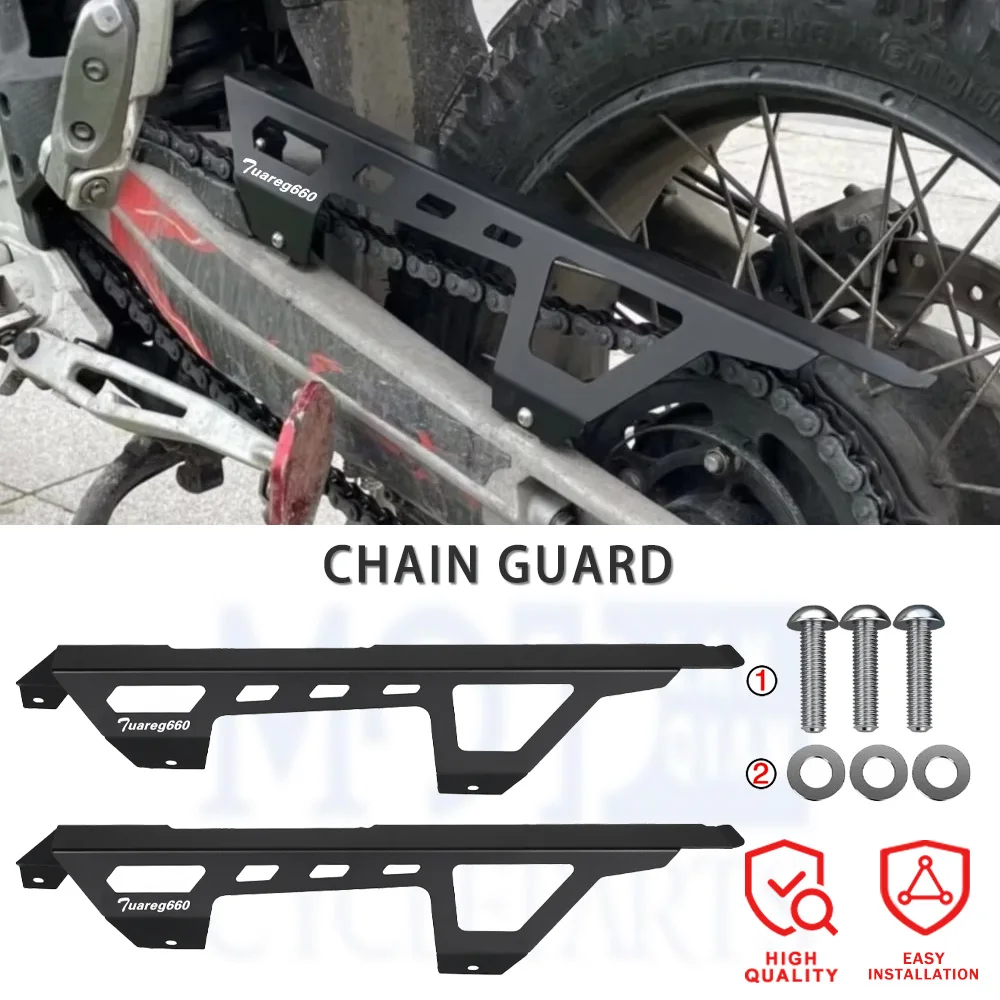 For Aprilia Tuareg 660 ABS 2022 2023 2024 Motorcycle Accessories Chain Guard Chain Protection Chain Cover Stainless Steel Guard