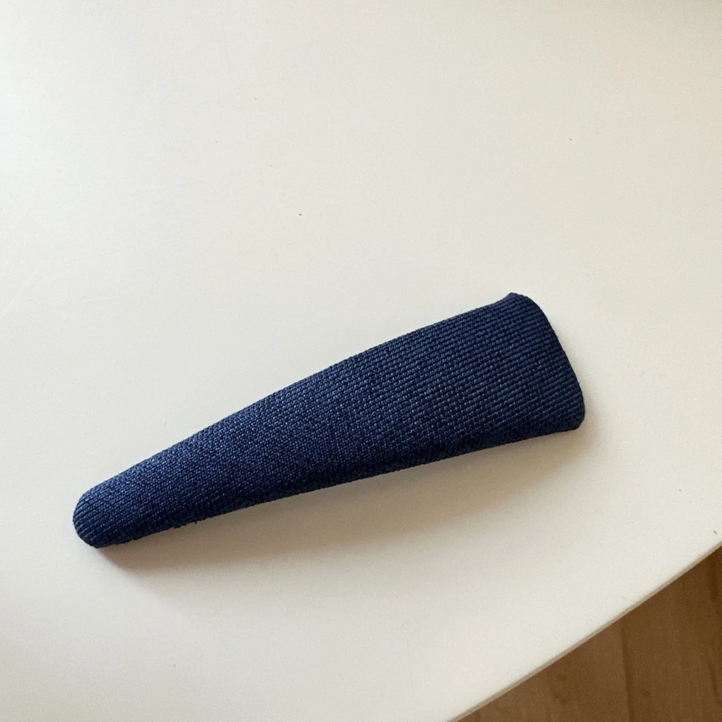 Vintage koreanische Haarspange, marineblau, gepunktet, Stoff-Haarnadel, handgefertigt, keine Schäden, Haar-Accessoires für Frauen, Haarspangen für Mädchen – Detail 9