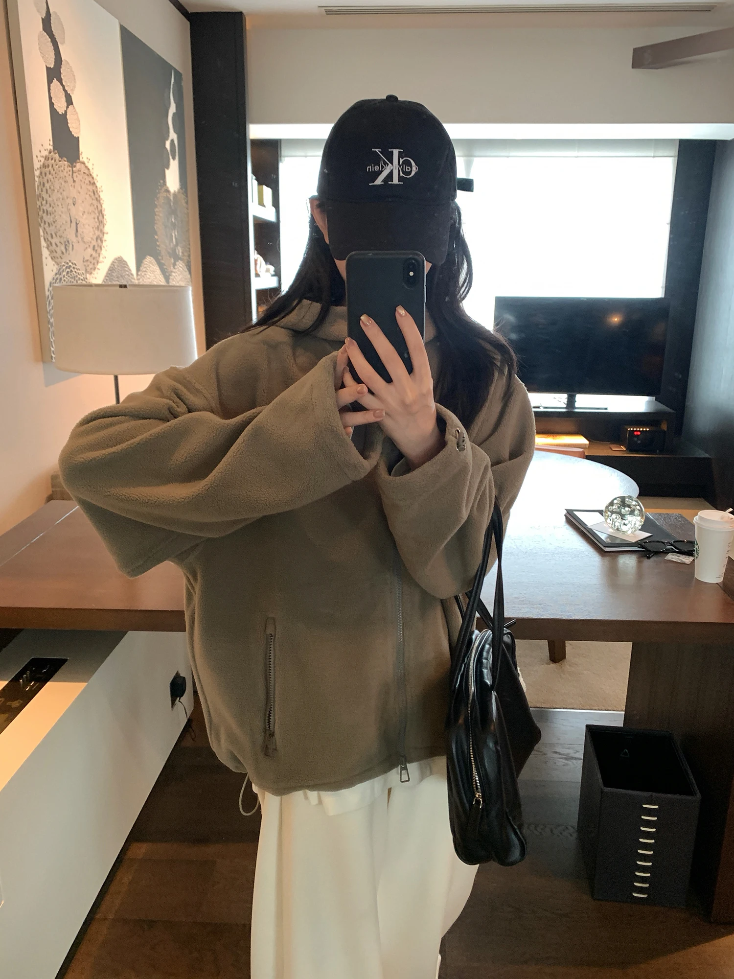 

Cozy Warm Fce Zipper Open Cardigan Loose Casual Outerwear for Women Soft Plu Winter Faion Lazy Sle Polyester Cotton ...