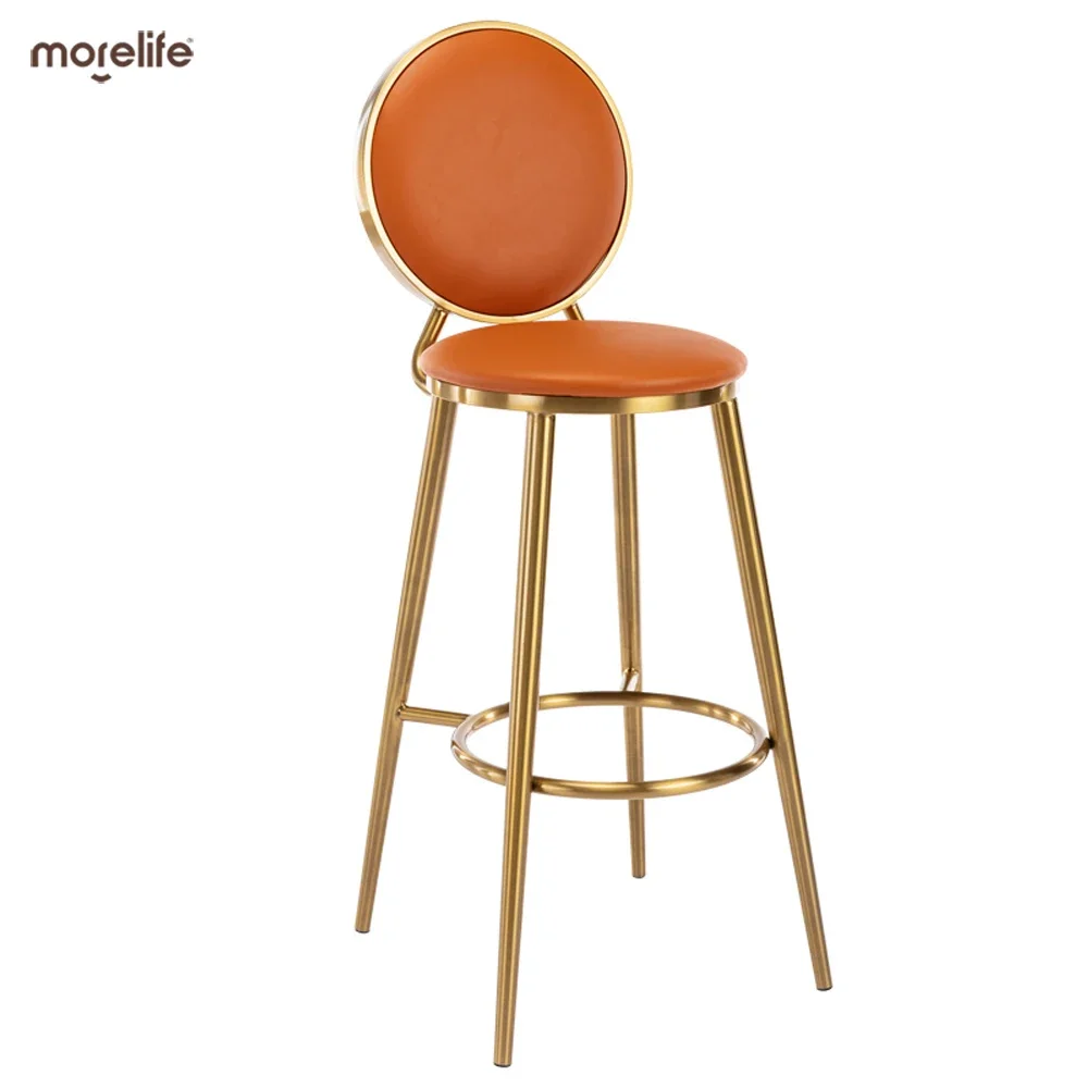 

Luxury Style Bar Chair Home Bar Cafe Modern Minimalist Stainless Steel High Stool Dining Chair Counter Stool Chair Bar Stools