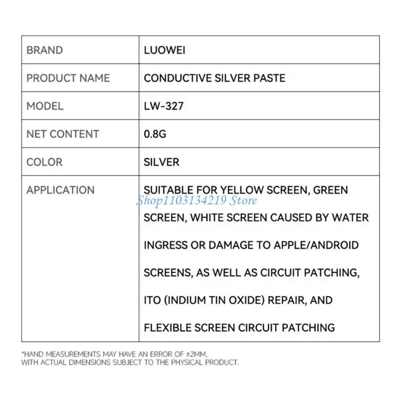 N5KC Professional Transmissive Silver Epoxy Fast Heal 30s Strong Connection Smartphone Screen Circuit Repair Solution