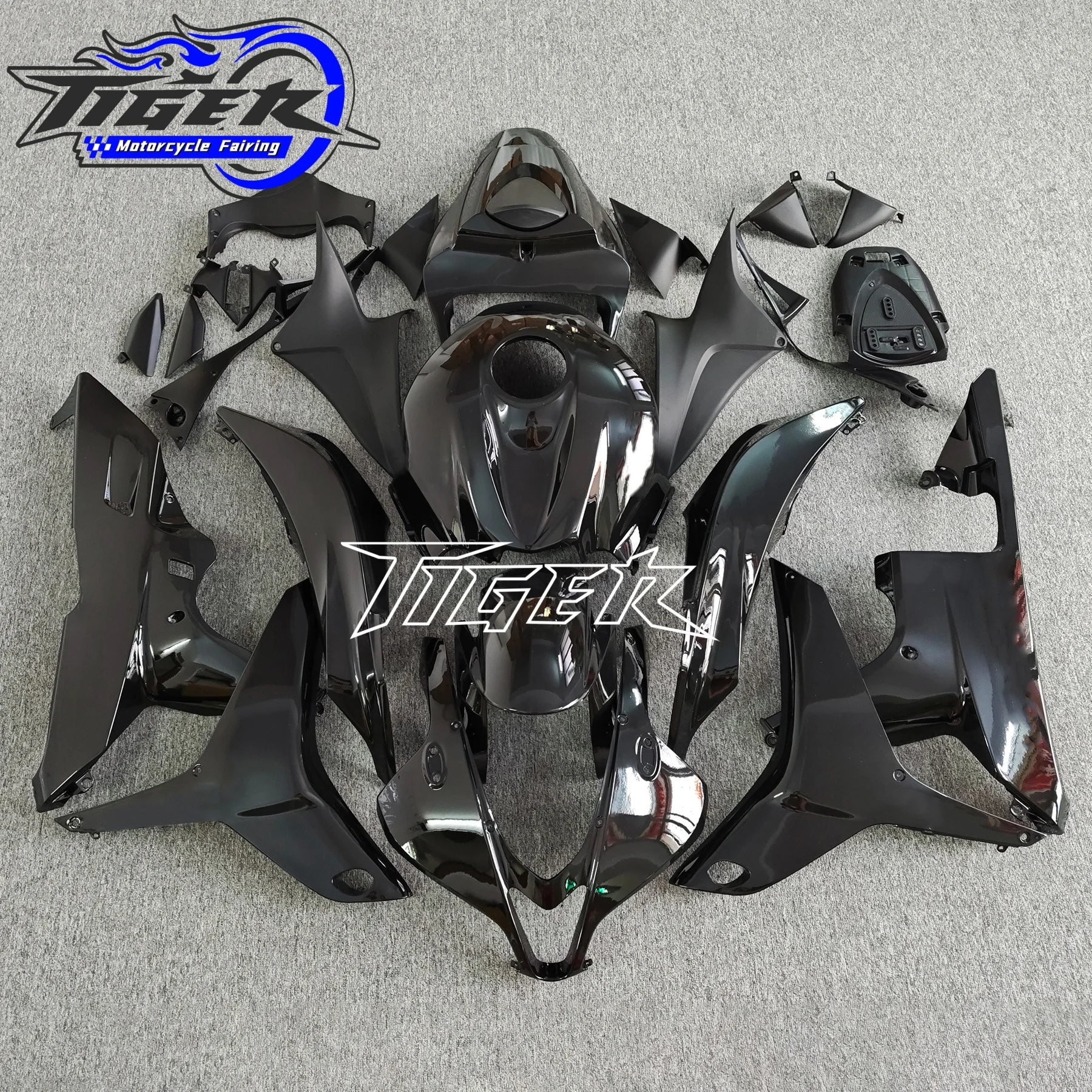 Fit For Honda Cbr600Rr F5 2007 2008 Motorcycle Plastic Fairing Kit Injection Mold Bodywork Panel Kit Glossy Black