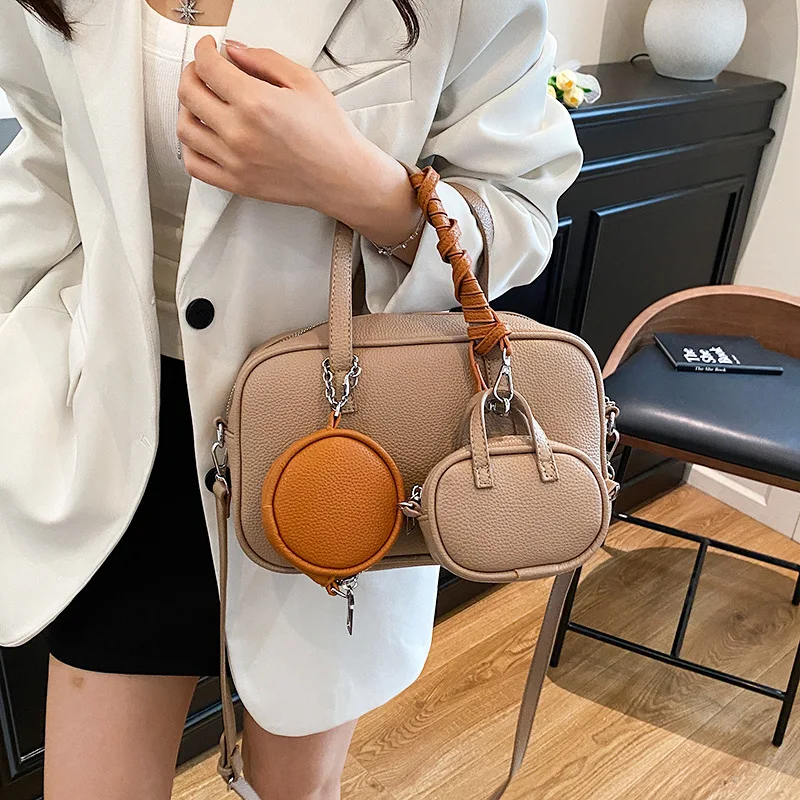 

New Fashionable Versatile Messenger Mother and Child Bag, Retro Foreign Women's Bag, Simple Niche Handbag Purses and Handbags