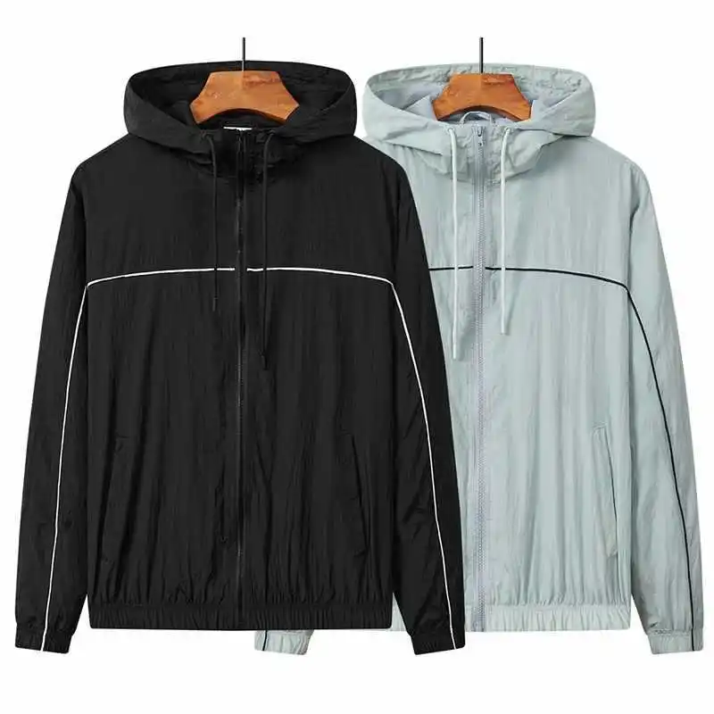 

New Spring Thin Casual Sports Breathable Coat Thin High Quality Fashion Comfortable Sunscreen Coat Windbreaker Men's Top