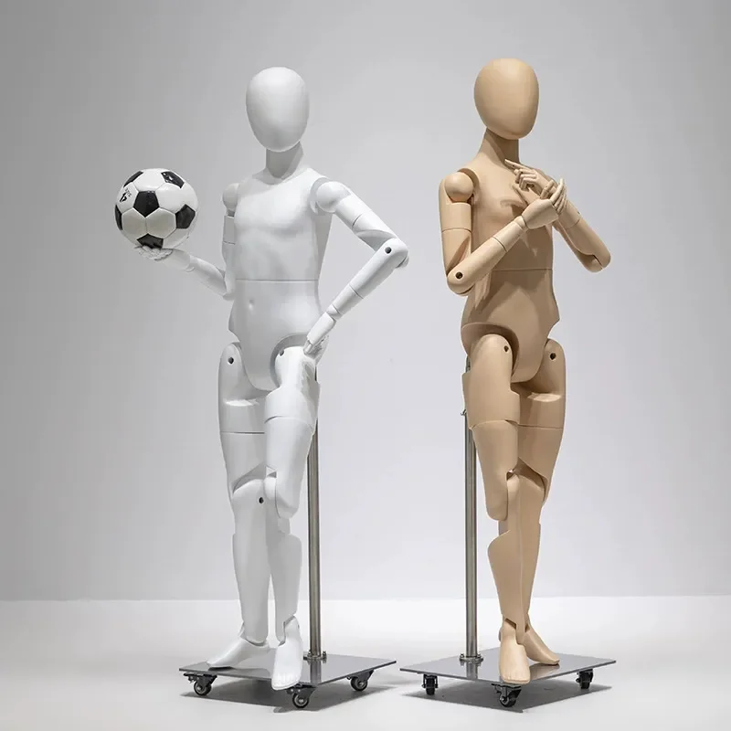 Full Body Movable Joint Mannequin Male Female Robot Dummy Model Human Simulation Prop for Display Table Decoration Art