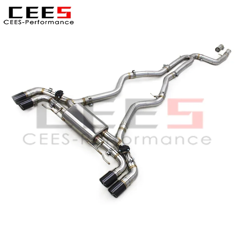 CEES SS304 Stainless Steel Catback Exhaust System for BMW M340 M340i M440 M440 G20 G22 M240i 3.0T 2016-2025 Muffler Exhaust Pipe