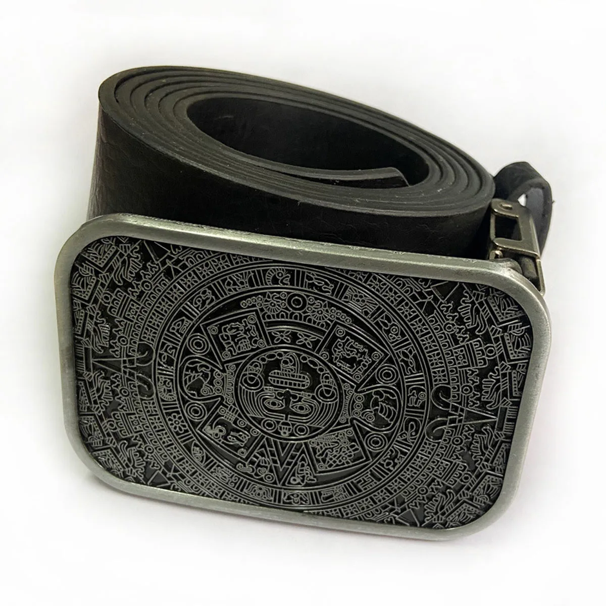 Vintage Mayan Tribal Totem Square Metal Belt Buckle For Men Western Jeans Belt Accessories Decor Accessory Dropshipping