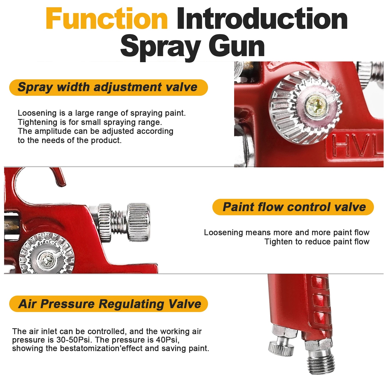Thumbnail 4 - #22 New HVLP Spray Gun Kits Arrivals