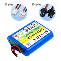New 18650 3.7V 10200mAh 1S3P Battery Pack  Lithium-ion Toy Beauty Salon Rechargeable Battery Pack SM or XH2.54 Plug Built-in BMS