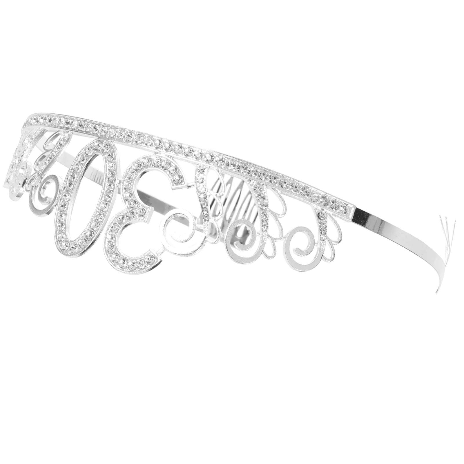 Womens Headbands Rhinestone Birthday Crown Banquet Vintage Perfume Spray Nozzle Tiara