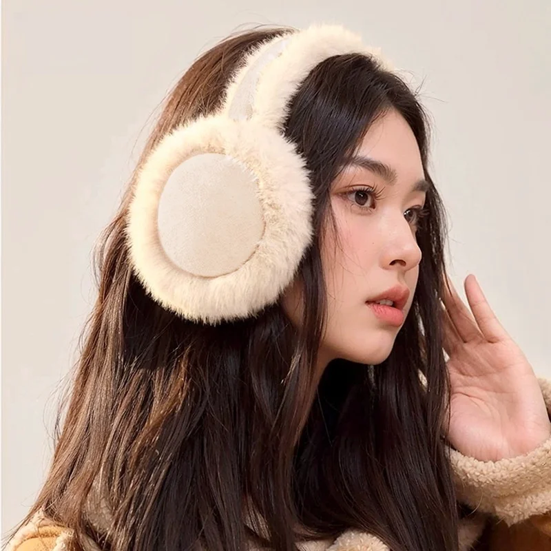 

Autumn Winter Plush Earmuffs Women Velvet Warm Ear Bags Ear Muffs Suede Ear Warmer Windproof Ear Protectors Foldable