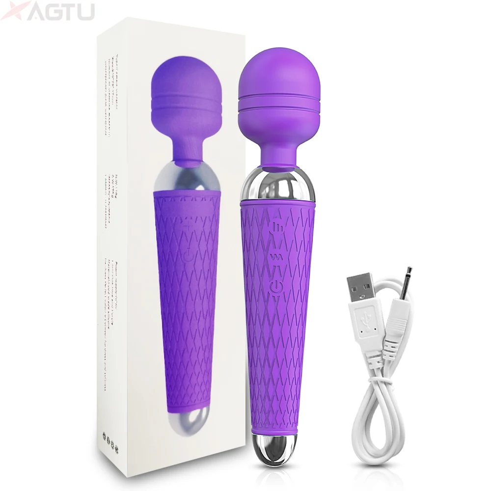 20 Modes Powerful Clitoris Stimulator Dildo Female AV Vibrator Magic Wand for Women G-spot Massager Sexulaes Sex Toys for Adult