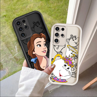 Disney Beauty And The Beast Cool For Samsung Note 20 S24 S23 S22 S21 S20 Ultra Plus FE A25 A23 A22 A15 A31 5G Eye Ladder Back