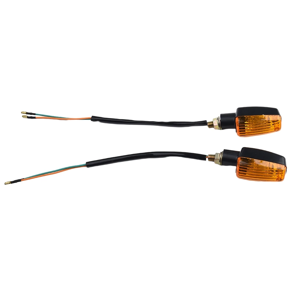 

12V Motorcycle Turn Signals Light Blinker Indicator With Amber Lens 4 PCS Yellow Shell Signal Light Motorcycle Modification Part