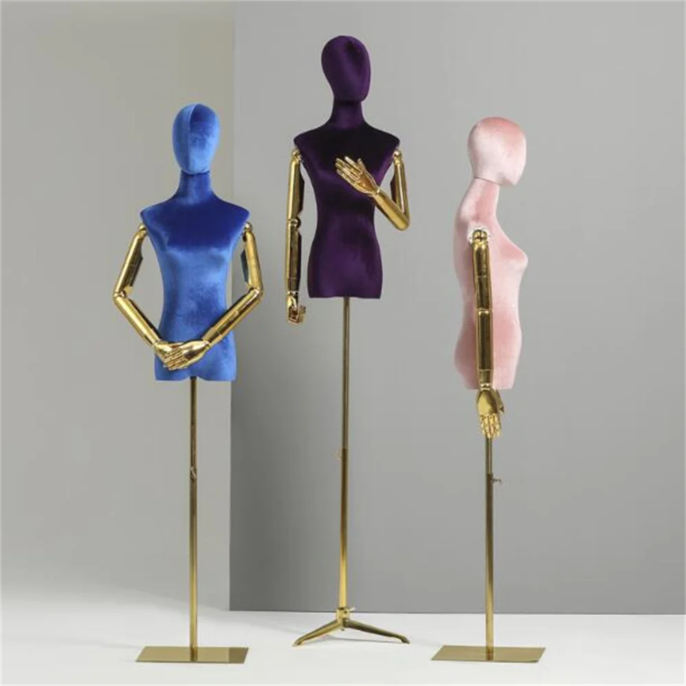 Full Mannequin Body Stand for Women, Female Dress Form, Hand Model, Flexible Jewelry, Adjustable Rack,Doll C840F, 4 Styles