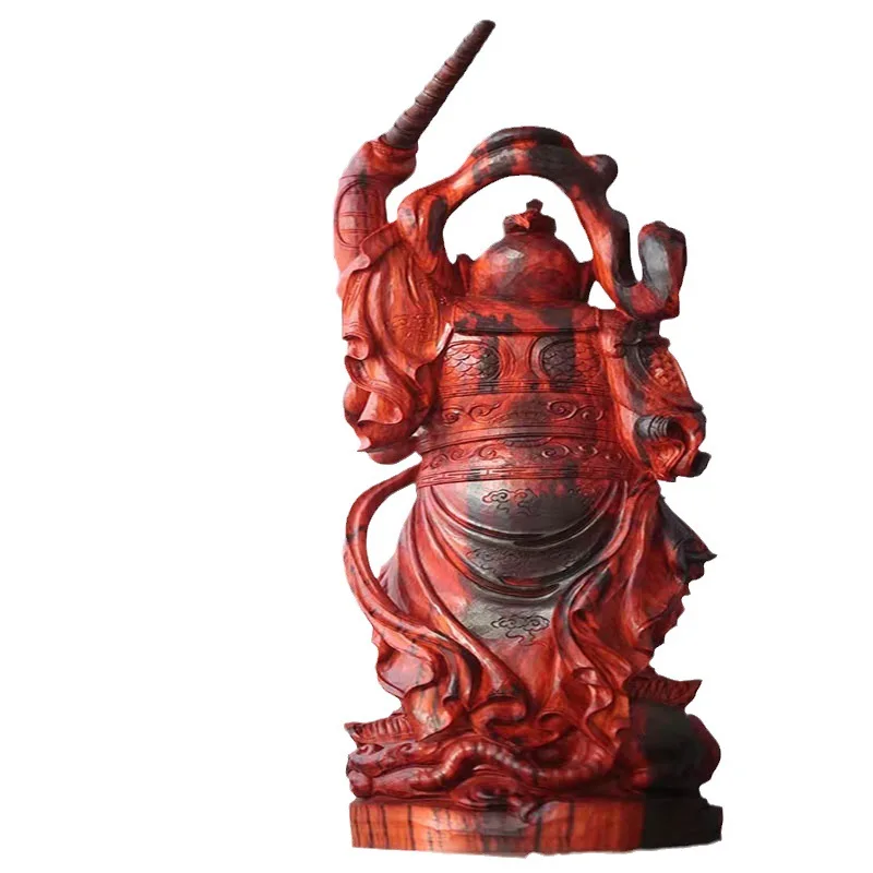 Small leaf red sandalwood ornament, hand-carved mahogany characteristic ornament