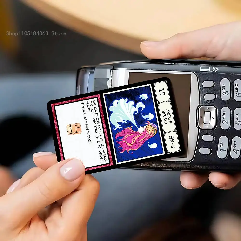 ملصقات HXH Angel s Breath G I لخصم الائتمان وبطاقة شحن البنك وحافلة مترو ملصق مضاد للمياه لتزيين الملصقات