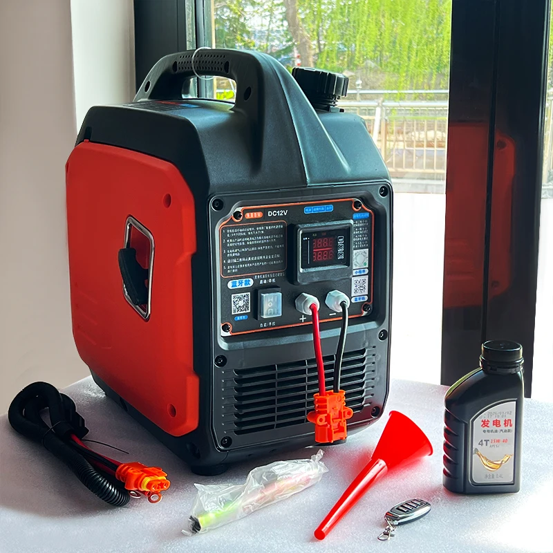 Portable & Soundproof Electric Recoil Start Silent Pure Sine Wave Petrol Inverter Generator For Car Truck Bus Camper