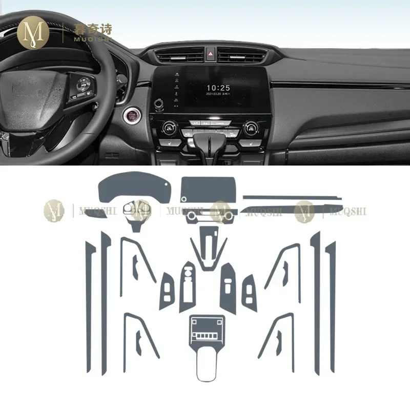 MUQSHI Pre cutting car Interior PPF paint protection film console Scratch transparent/matte TPU film For Honda Breeze 2020-2022