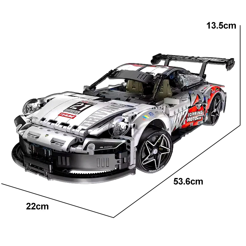 IM.MASTER 9821 MOC Technical 2 In 1 Super Racing Car 1861pcs Building Blocks Bricks Puzzle Toy Christmas Birthday Gifts For Kids