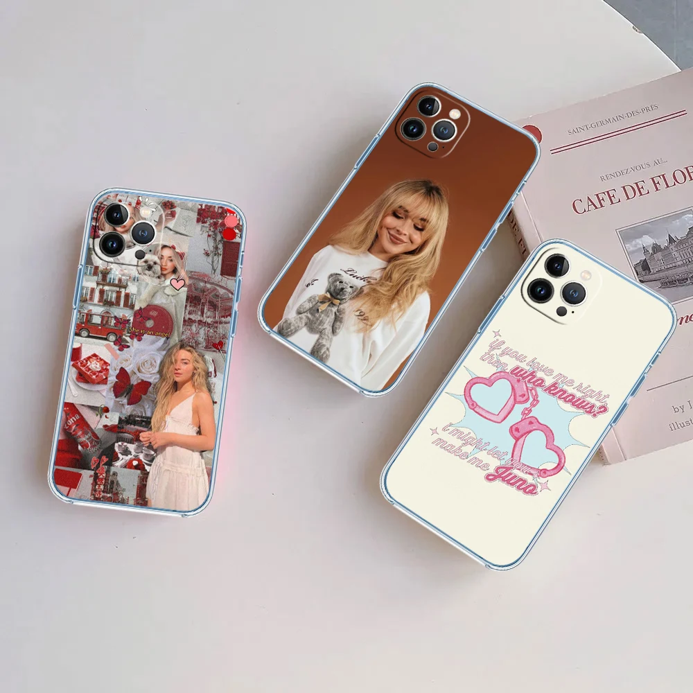 Sabrina Carpenter Transparent Phone Case for Motorola G40 G04 G05 One Ace Action  Fusion Plus Hyper Macro Vision Zoom view 5