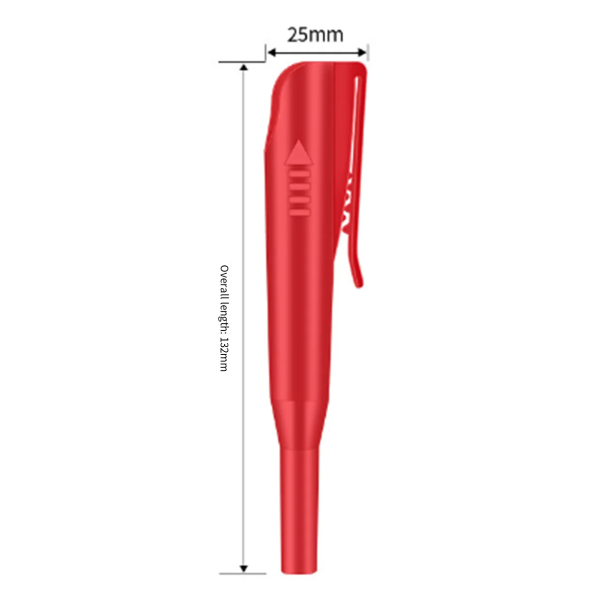 AA98 2pcs 2.8mm Metal Solid Carpenter Mechanical Pencil with Holder Deep Hole Mechanical Marker Stand Pocket Clip Pencil Tool