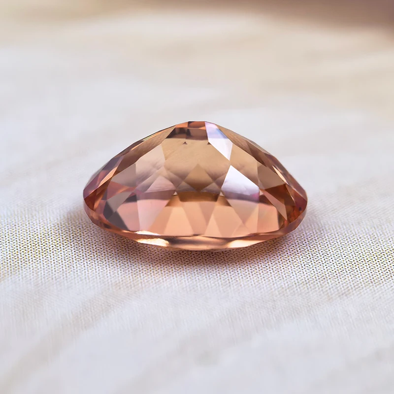 

Hot Sell Lab Grown Sapphire Oval Shape Sunset Orange Color Beads for Diy Jewelry Charms Making Necklace Rings Selectable AGL Cer