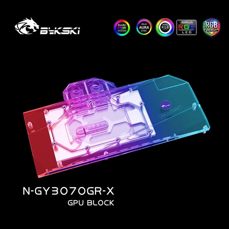 Bykski Water Block Use for GALAXY RTX 3070 GAMER OC GPU Card / Full Cover Copper Radiator Block/Prevent Corrosion N-GY3070GR-X