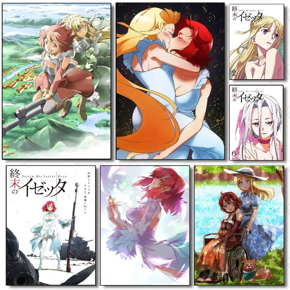Anime Izetta The Last Witch Poster Art Sticky Wall Waterproof Home Living Room Bedroom Bar Aesthetic Decoration