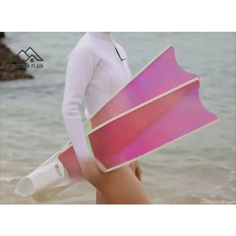Free Diving Fiberglass Translucent Flippers Lightweight Flippers Ice Goddess with  Pure Carbon