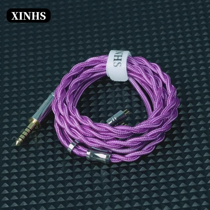 XINHS XH68 Purple OCC+OCC Silver Plated HIFI Headphone Upgrade