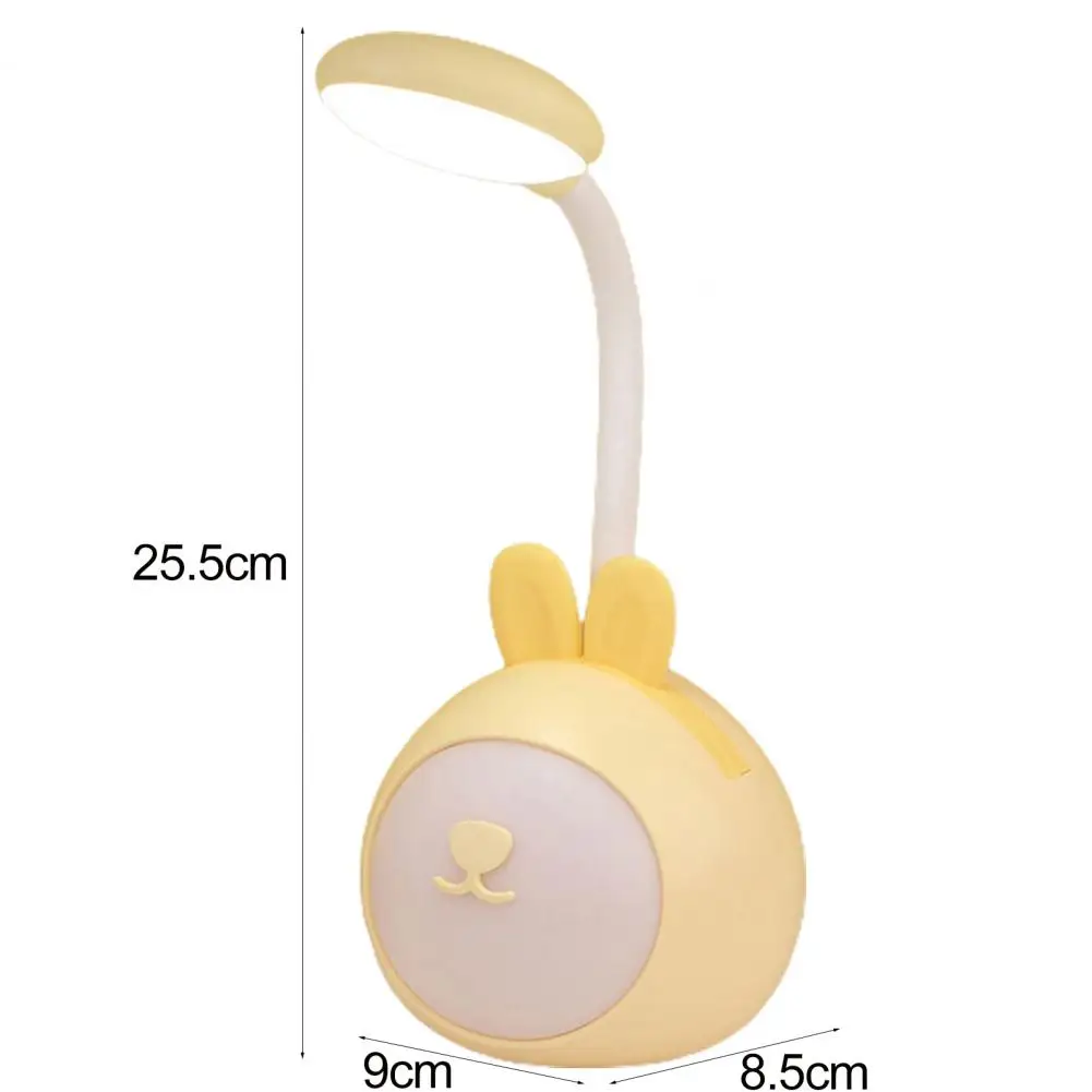 Convenient Cartoon Desk Lamp Non-Glaring Illumination Rechargeable Cartoon LED Reading Lamp Bedside Light Decor