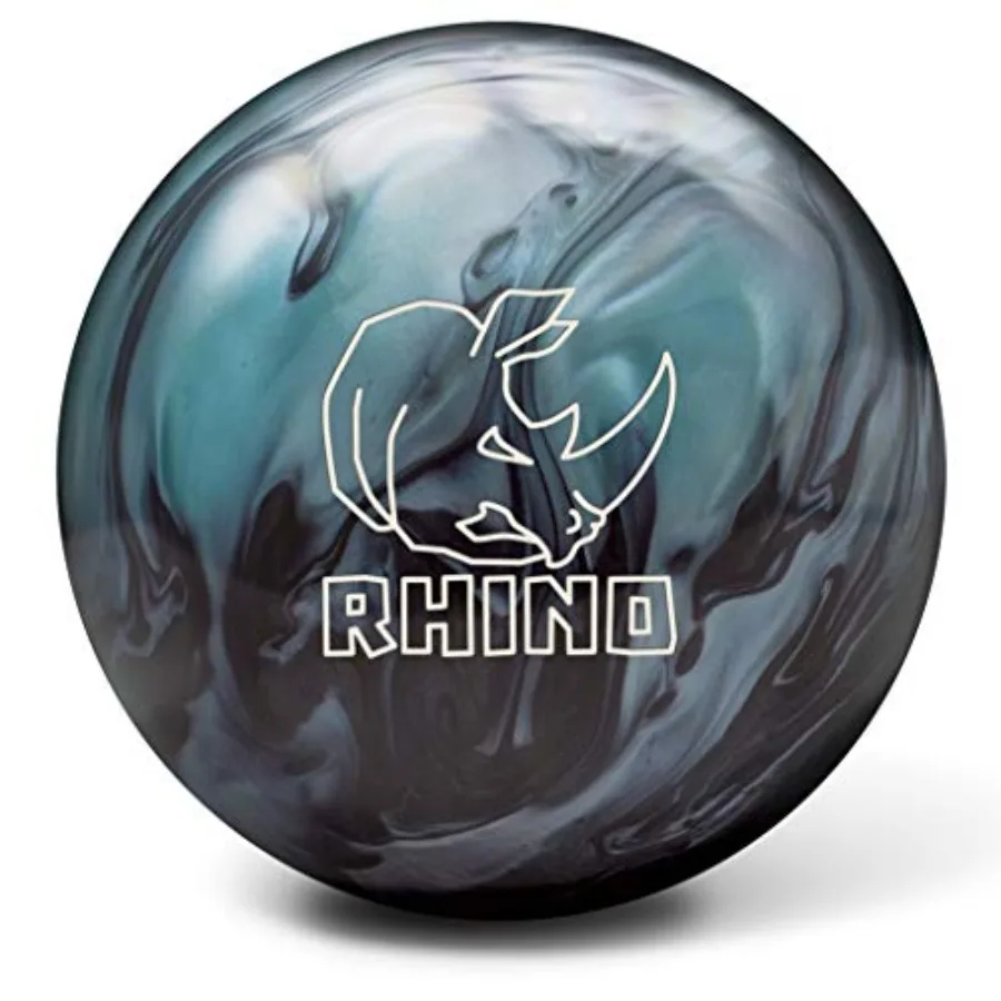 

Brunswick Rhino Reactive PRE-DRILLED Bowling Ball in Metallic Blue/Black for Advanced Performance on Oily and Medium-Oily Lane
