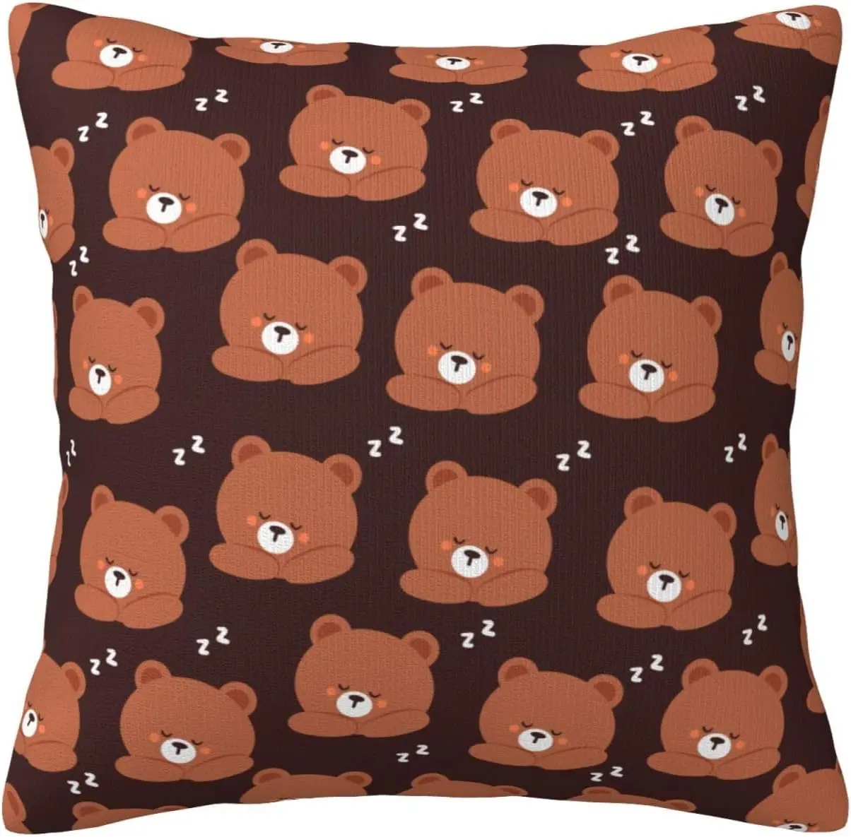 

Спящий медведь, бесшовная схема, наволочки 18x18 дюймов, двусторонние плюшевые наволочки для домашнего декора, диван