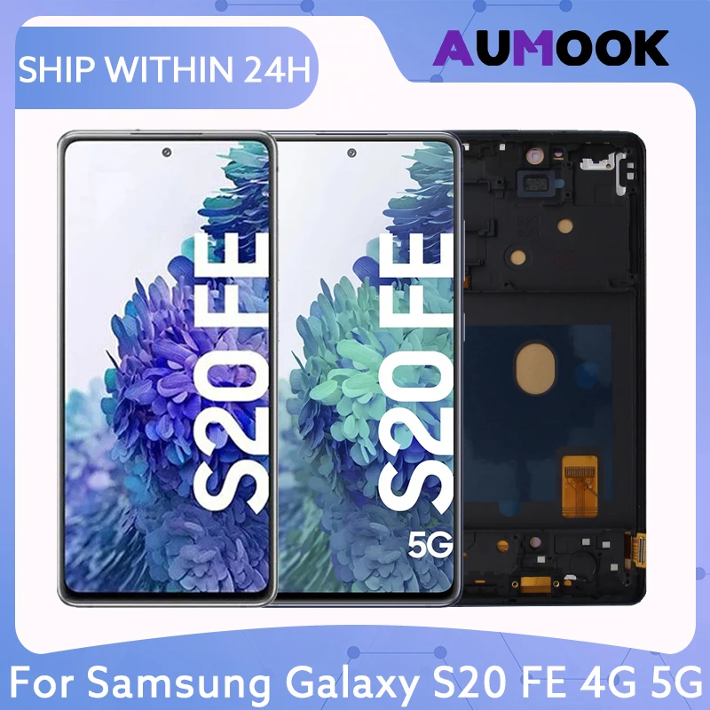 LCD Screen For Samsung Galaxy S20FE S20 FE 4G 5G LCD Display Touch Screen Digitizer Assembly Galaxy S20 Lite G780 G781 LCD Parts