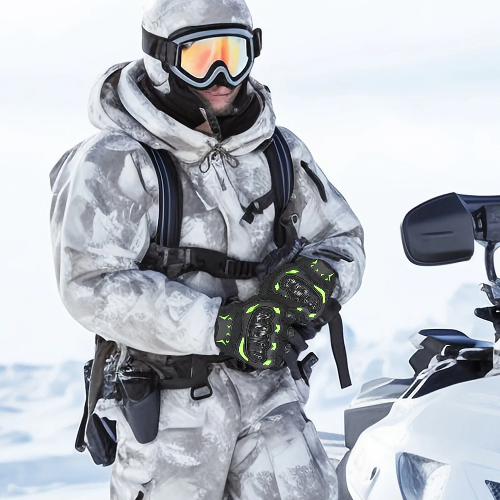 

1Pair Full Finger Touchscreen Cycling Gloves Men Outdoor Breathable Anti-Shock Riding Gloves for Bike Summer