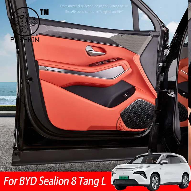 

Car Door copilot Anti Kick Leather Protection Film For BYD Sealion 8 Tang L 2025 2026 Protector Stickers Trim Car Accessories