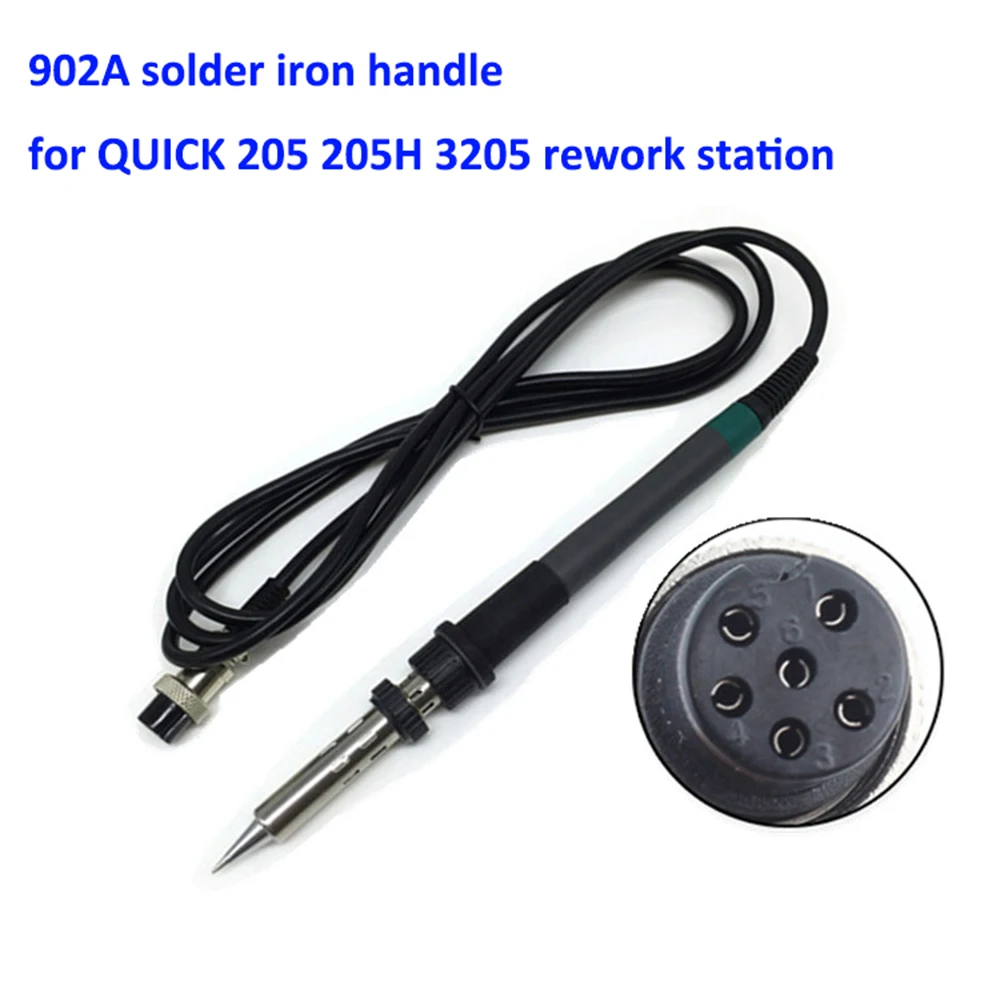 FEORLO 150W 902A lutownica uchwyt elektryczny uchwyt do lutownicy rękaw Element grzewczy do QUICK 205 205H 3205 Rework Station