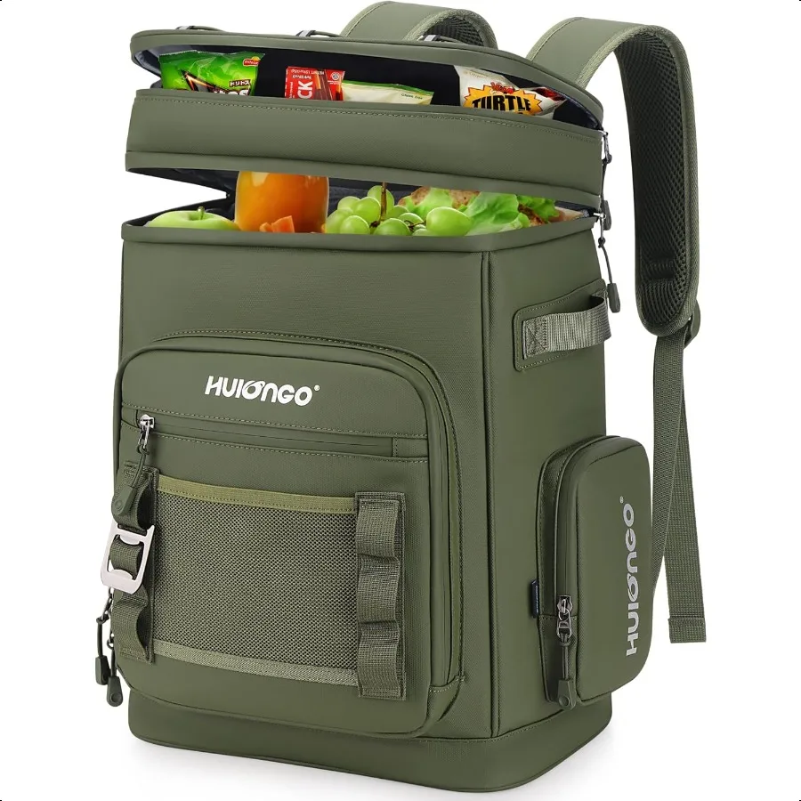 

Large Waterproof Insulated Cooler Backpack for Men Women Leak Proof Cooler Backpack for Camping Beach Fishing Picnic Travel Out