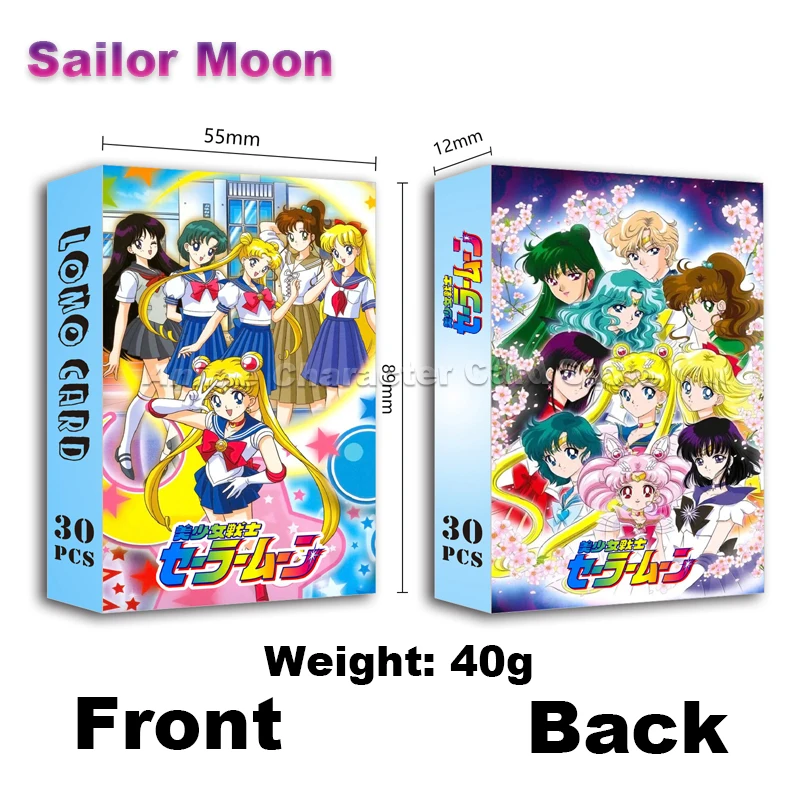 Sailor Moon LOMO Cards Anime Melody Crayon Shin-chan Yugi Amane Post Card Photocards Hobby Game Collection Toys Children Gifts