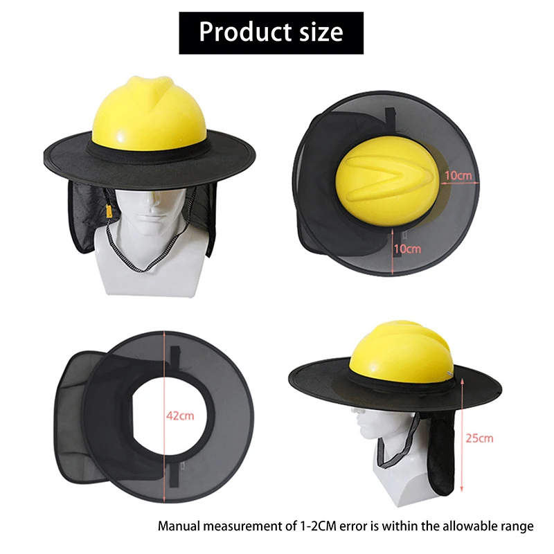 Чехлы на каски, аксессуары для улицы, шляпа от солнца, каска, строительная безопасность, комплект светоотражающей каски, летняя защита от солнца