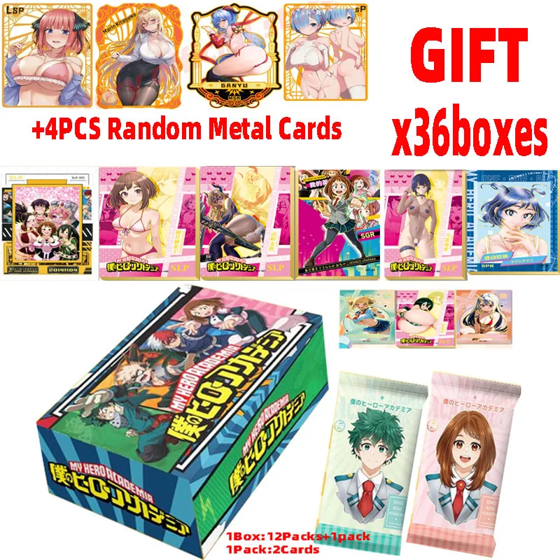 

2024 Cardjoy My Hero Academia Cards 25pcs Japanese Anime Booster Box Goddess Story Cards Tcg Toys And Hobbies Gift