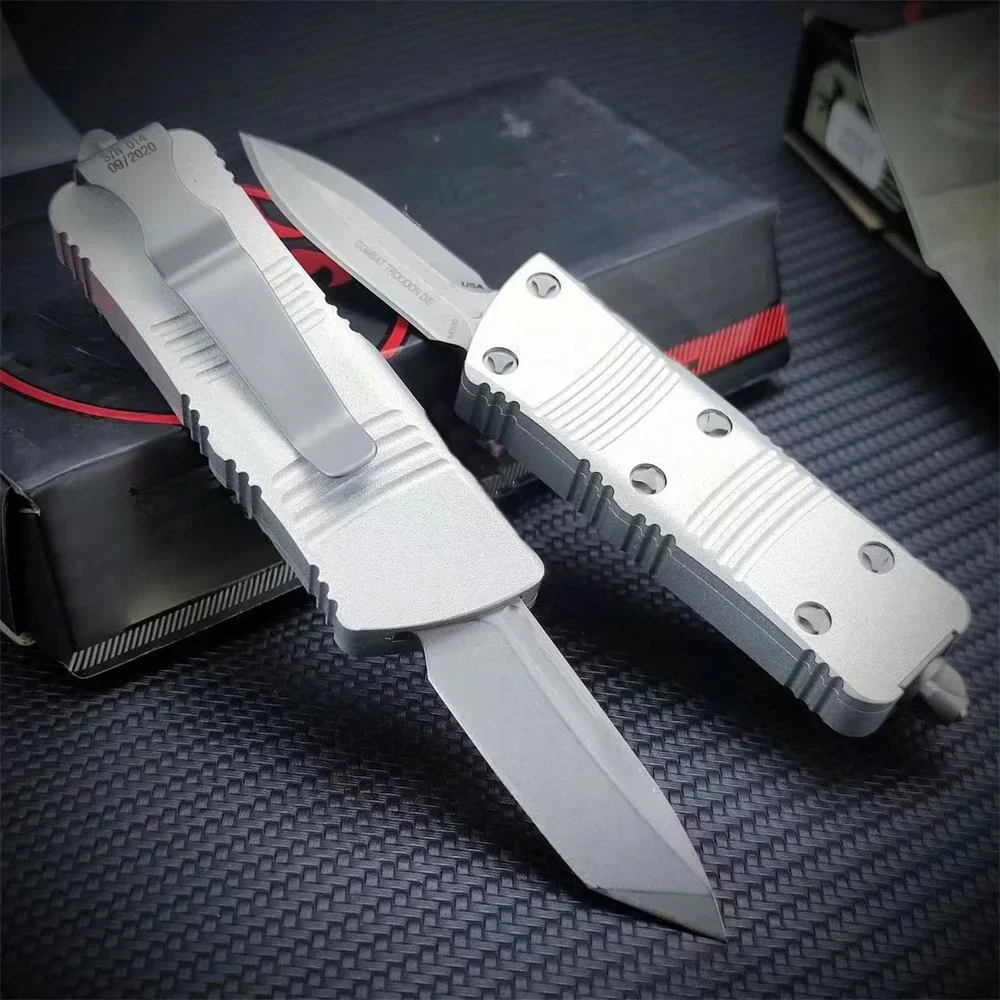 High-end MIC 121 Tactical Pocket Knife D2 Blade Aluminum Alloy Handle Clip Outdoor EDC Camping Hiking Hunting Cutting Tools Gift