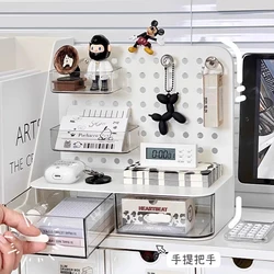 Desktop Hole Board Storage Rack Vertical  Desk Storage Drawer-type  small card rack display desktop stationery organizer