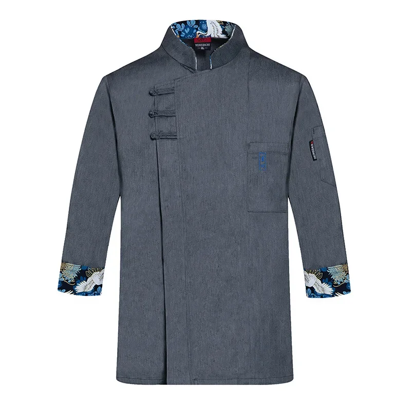 Veste d'uniforme de chef pour hommes et femmes, manteau de cuisine à manches 3/4, WaClaShirt