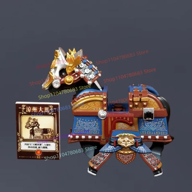 Moc blocos de construção três reinos pang de guerreiro mini figura montagem modelo exibição anime acessório dos desenhos animados brinquedo presente do feriado