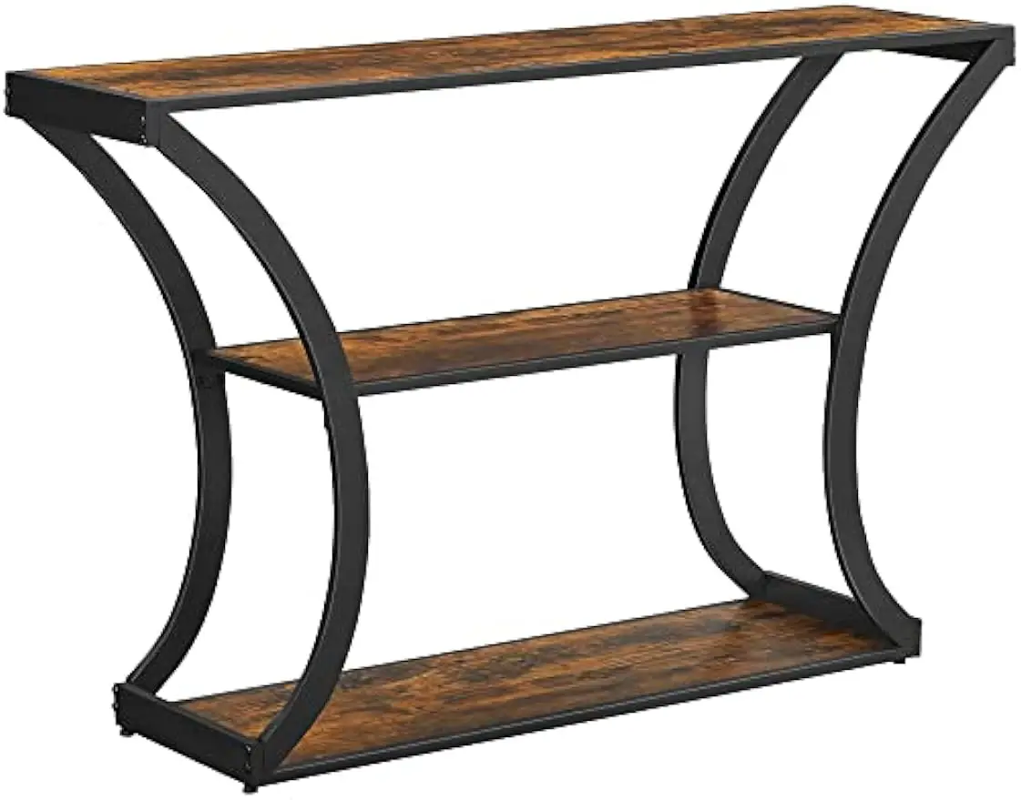 

Table with Curved Frames and 2 Open Shelves, for Hallway Entryway Living Room