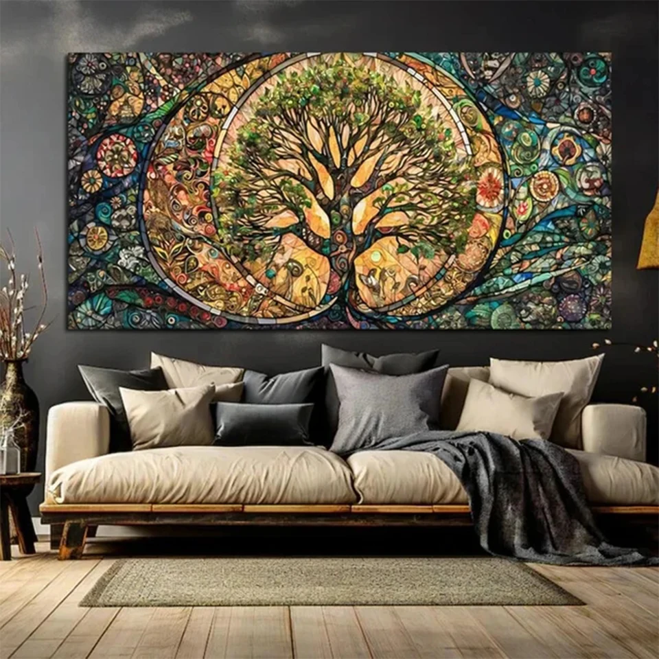 5D New Collection 2024 Mythology Tree Flower Of Life Diy Diamond Painting Cross Stitch Full Diamond Mosaic Embroidery Home Decor